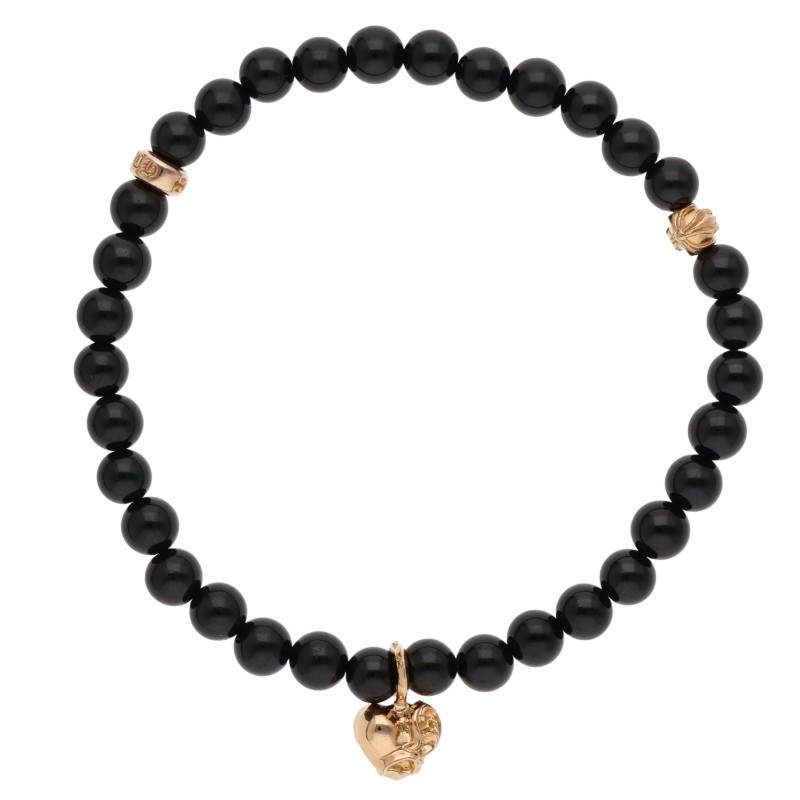 22K 6mm BEAD / 6mm Bead Bracelet