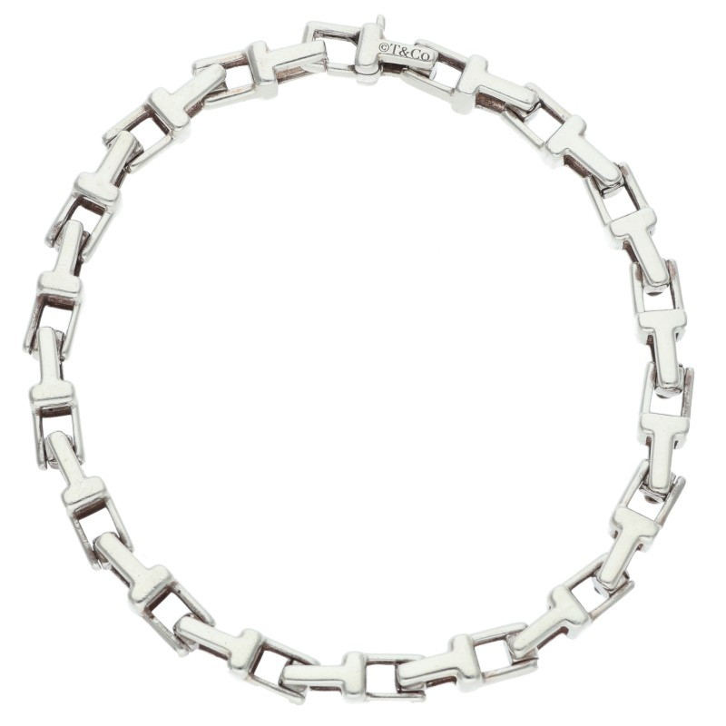 TIFFANY&Co. Tナローチェーンブレスレット