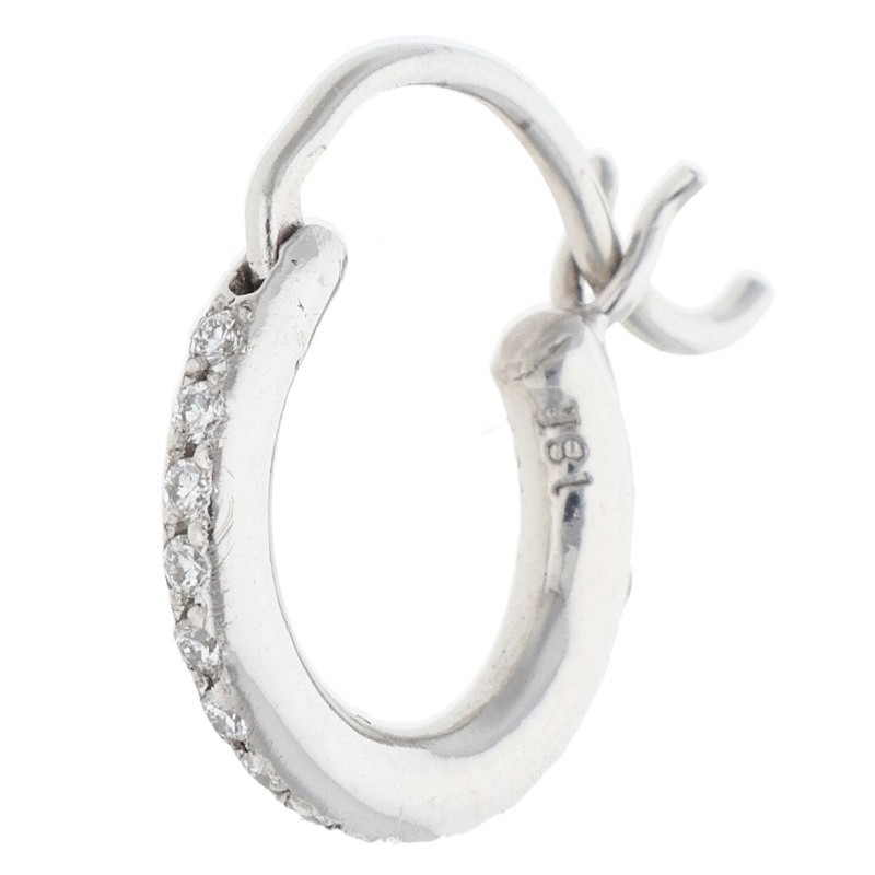 18K ER TFL P D PAVE Diamond