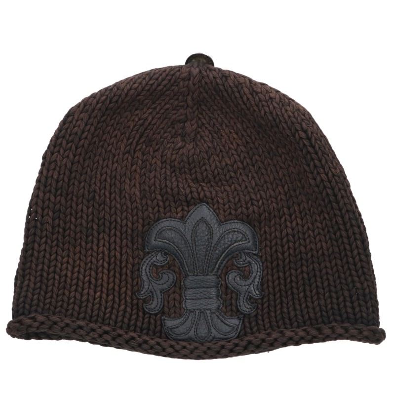 Chrome Hearts BSフレアパッチ付きカシミアビーニーニット帽子｜中古