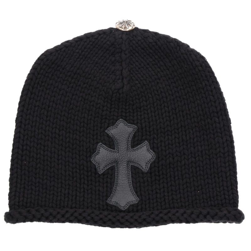 BEANIE CASH / Leather Patch Beanie