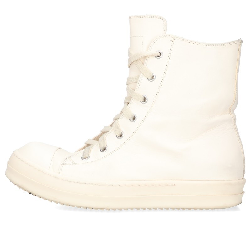 Rick Owens ラモーンズレザーハイカットスニーカー