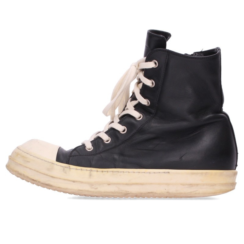 Rick Owens ラモーンズレザーハイカットスニーカー