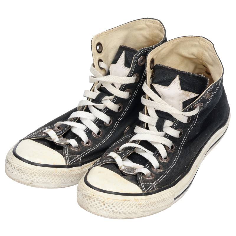 Chrome Hearts シルバー装飾キャンバスハイカットスニーカー