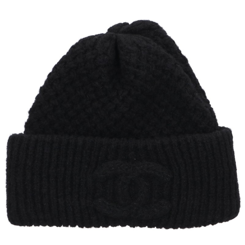 Coco Mark Embroidered Cashmere Beanie