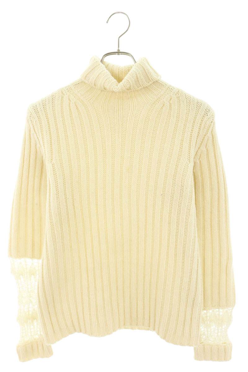 Yohji Yamamoto ハイネックアシンメトリーアームデザインニット