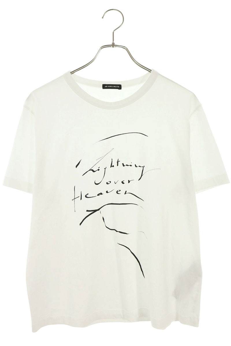 ANN DEMEULEMEESTER メッセージプリントTシャツ