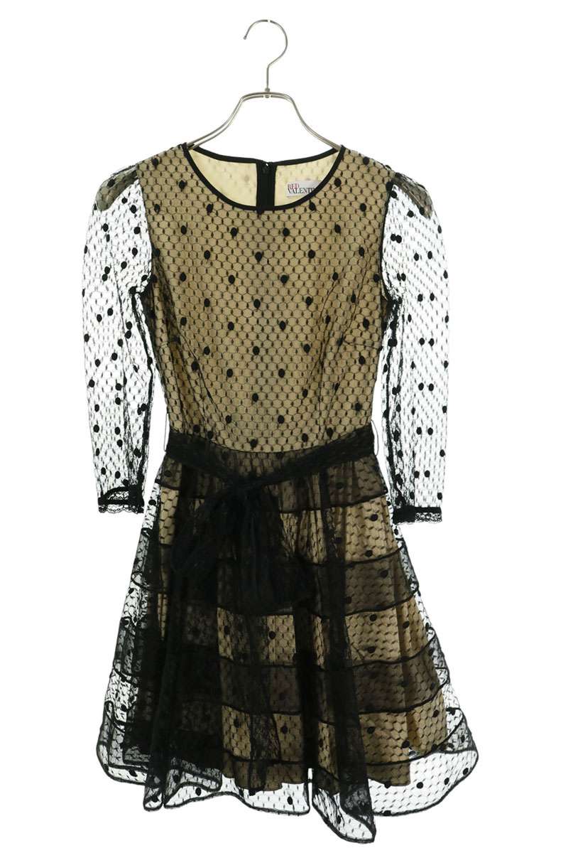 RED VALENTINO チュールレイヤードワンピース