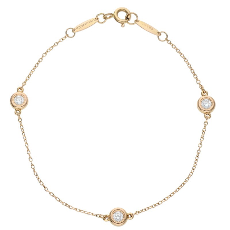 TIFFANY&Co. K18YGダイヤモンドブレスレット