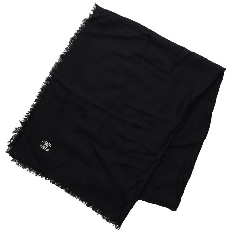 Coco Mark Embroidery Cashmere Stole
